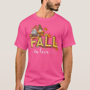 Rückgang der Liebe Gnome Leopard Kariert Pumpkin T T-Shirt