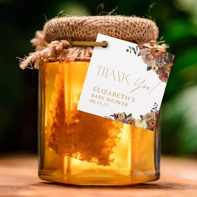 Rückgang der Liebe Herbst Blumenspülung Geschenkanhänger (Von Creator hochgeladen)