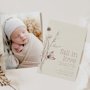 Rückgang der Liebe Herbst Sip und Siehe Einladung