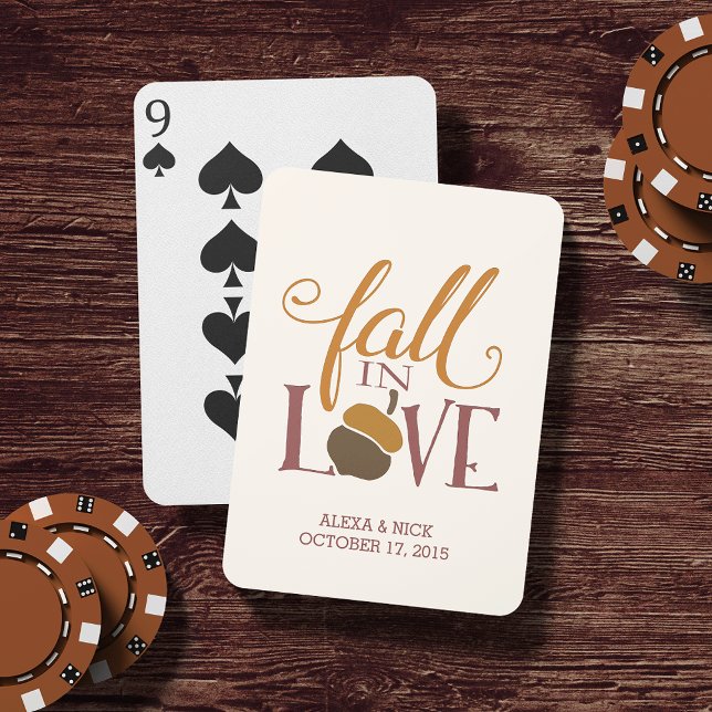 Rückgang der Liebe | Herbstliche Gastgeschenk Hoch Spielkarten (Von Creator hochgeladen)