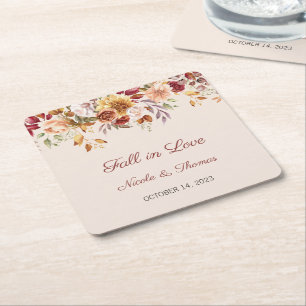 Rückgang der Liebe Hochzeiten Untersetzer, Rückgan Rechteckiger Pappuntersetzer