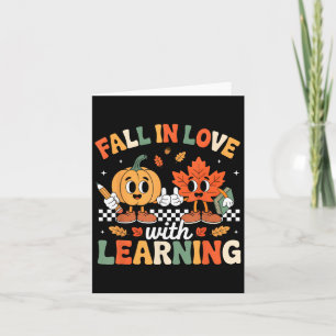 Rückgang der Liebe im Shirt Lernen Herbst Thanksgi Karte