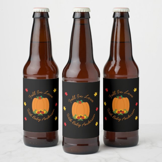 Rückgang der Liebe-Kinderdusche Bierflaschenetikett (Flaschen)