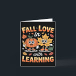 Rückgang der Liebe mit dem Lernen Autumn Pumpkin L Karte<br><div class="desc">Rückgang der Liebe mit dem Lernen Autumn Pumpkin Teacher Geschenke</div>