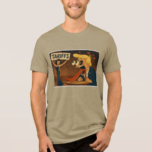 Rückgang der Liebe mit den Zöllen Tri-Blend Shirt