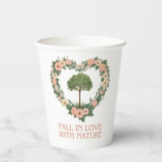 Rückgang der Liebe mit der Natur Pappbecher