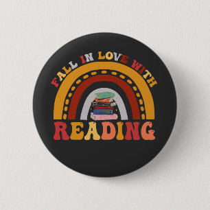 Rückgang der Liebe mit Lektüre eines lustigen Buch Button