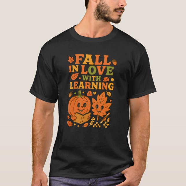 Rückgang der Liebe mit Retro-Lehrer T-Shirt (Vorderseite)
