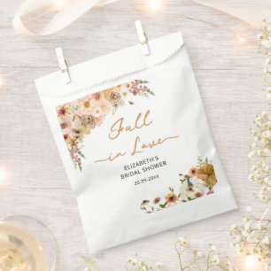 Rückgang der Liebe Pumpkin mit floralem Brautparty Geschenktütchen