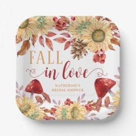 Rückgang der Liebe Rustikales Blumengebirge Brautp Pappteller