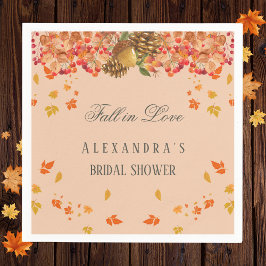 Rückgang der Liebe Rustikales Brautparty Herbst Serviette