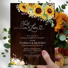 Rückgang der Liebe Sonnenblumen-Engagement Partei Einladung