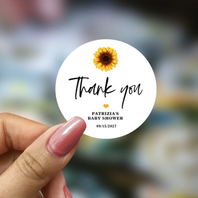 Rückgang der Liebe Sonnenblumendusche Runder Aufkleber (Von Creator hochgeladen)