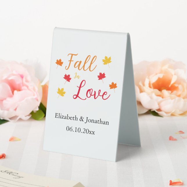 Rückgang der Liebe Tischaufsteller (In Situ (Hochzeit))