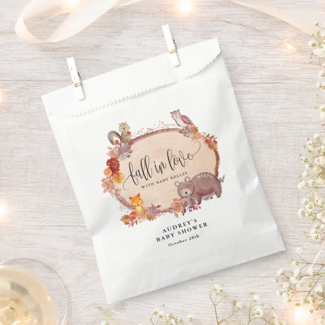 Rückgang der Liebe von Waldtieren, rustikale Kinde Geschenktütchen (Ausgeschnitten)