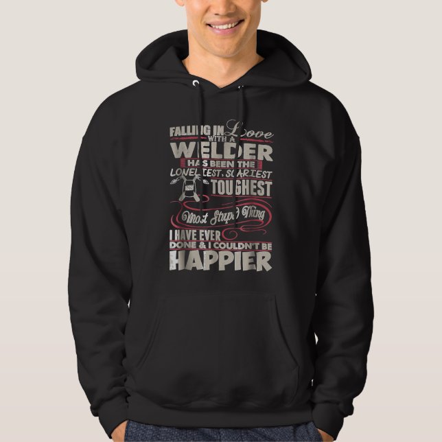 Rückgang der Liebe Welder längste Beängstigende hä Hoodie (Vorderseite)