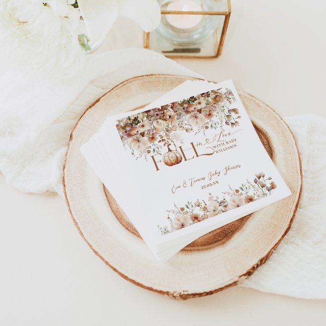 Rückgang der Liebe Wildblume Rustikale Babydusche Serviette (Von Creator hochgeladen)