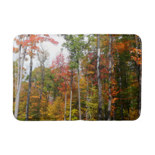 Rückgang der waldfarbenen Herbstfotografie Badematte