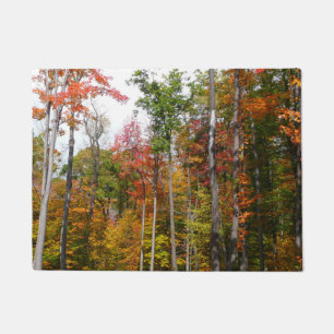 Rückgang der waldfarbenen Herbstfotografie Fußmatte