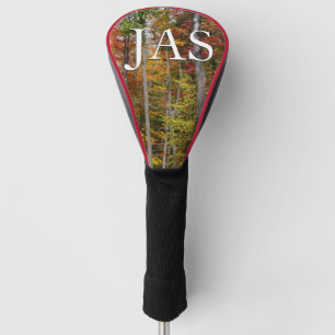 Rückgang der waldfarbenen Herbstfotografie Golf Headcover