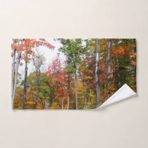 Rückgang der waldfarbenen Herbstfotografie Handtuch