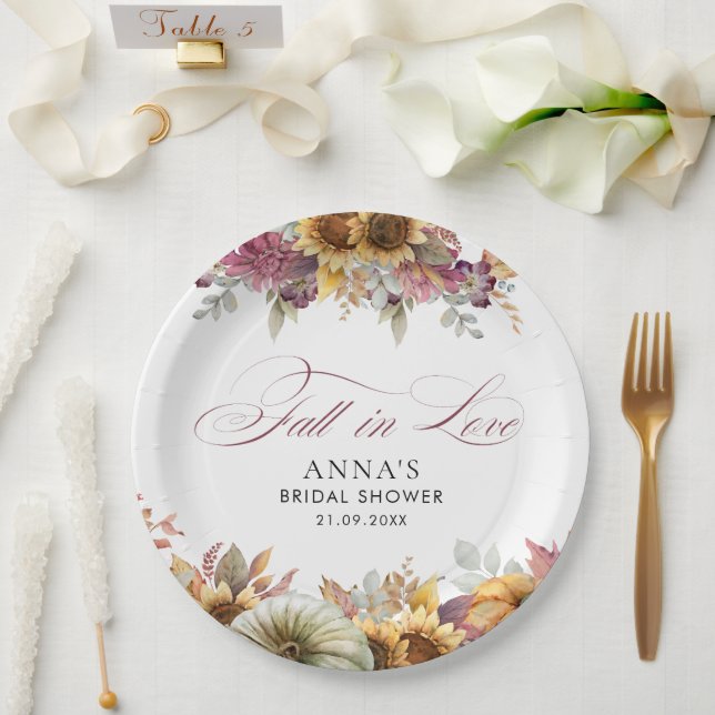 Rückgang des Brautparty der Liebe Pappteller (Hochzeit)