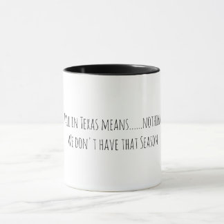 Rückgang des Texas-Kaffeecups Tasse