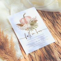 Rückgang in der Liebe Blush Pink Boho Pumpkin Brau