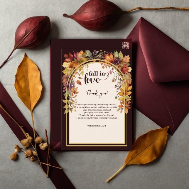 Rückgang in Liebe mit Babydusche Dankeskarte (Von Creator hochgeladen)