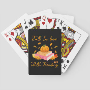 Rückgang in Liebe mit dem Lesen von Buchdruckpumpe Spielkarten