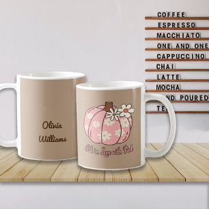 Rückgang in Liebe mit Pink Fall Geschenken Kaffeetasse