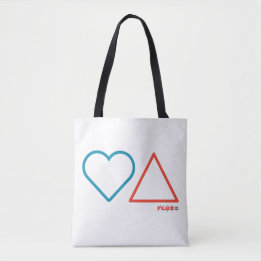 "Rückgang in Liebe mit Wandel" Weißtasche Tasche