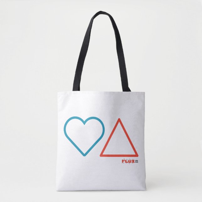 "Rückgang in Liebe mit Wandel" Weißtasche Tasche (Vorderseite)