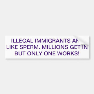 RÜCKHOLillegale Immigranten Autoaufkleber
