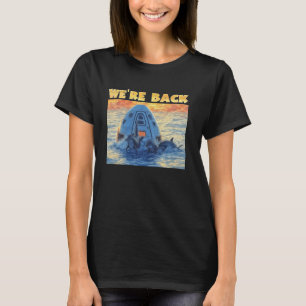 Rückkehr der Astronauten von der Raumstation mit D T-Shirt