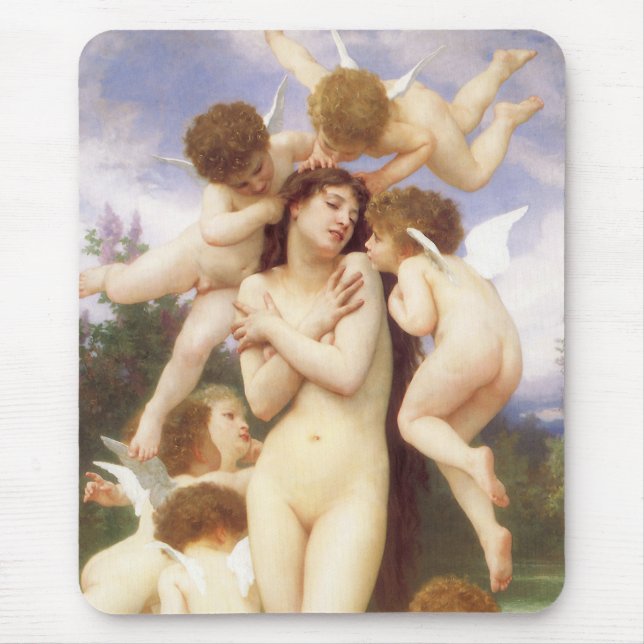 Rückkehr des Frühlings (Le Printemps) von Bouguere Mousepad (Vorne)