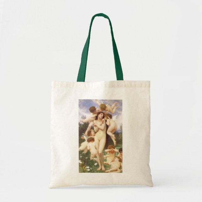 Rückkehr des Frühlings (Le Printemps) von Bouguere Tragetasche (Vorne)