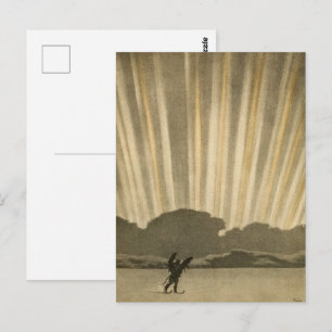 Rückkehr des Kopfjägers Arthur Heming Postkarte