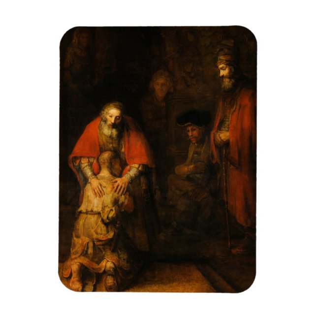Rückkehr des Prodigal Son durch Rembrandt van Rijn Magnet (Vertikal)