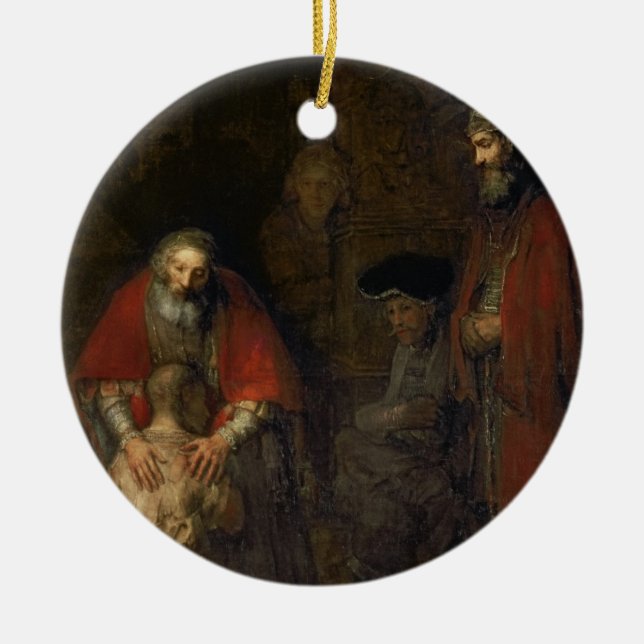 Rückkehr des verschwenderischen Sohns, c.1668-69 Keramikornament (Vorne)