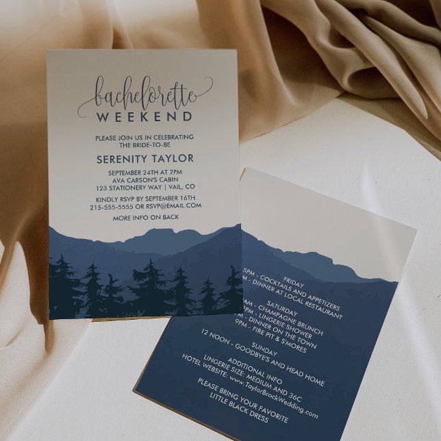 Rückkehr in die Berge Bachelorette Wochenende Einladung (Von Creator hochgeladen)