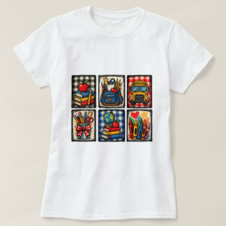 Rückkehr-in-die-Schule-Outfit Niedliches Lehrer-Kl T-Shirt