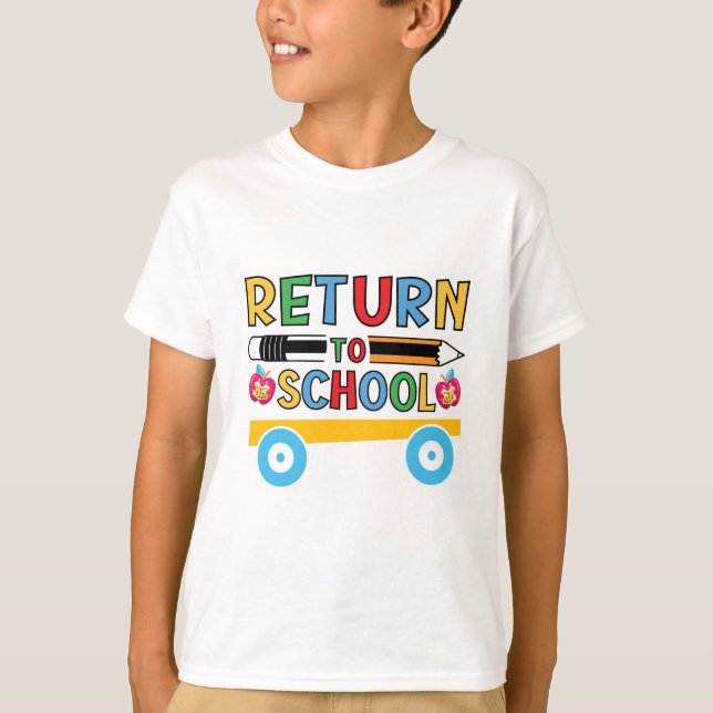 Rückkehr in die Schule T-Shirt (Vorderseite)