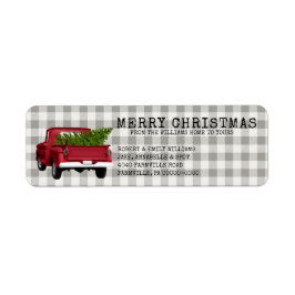 RÜCKKEHR Vintager TRUCK BAUCHRISTMAS FARM NAME