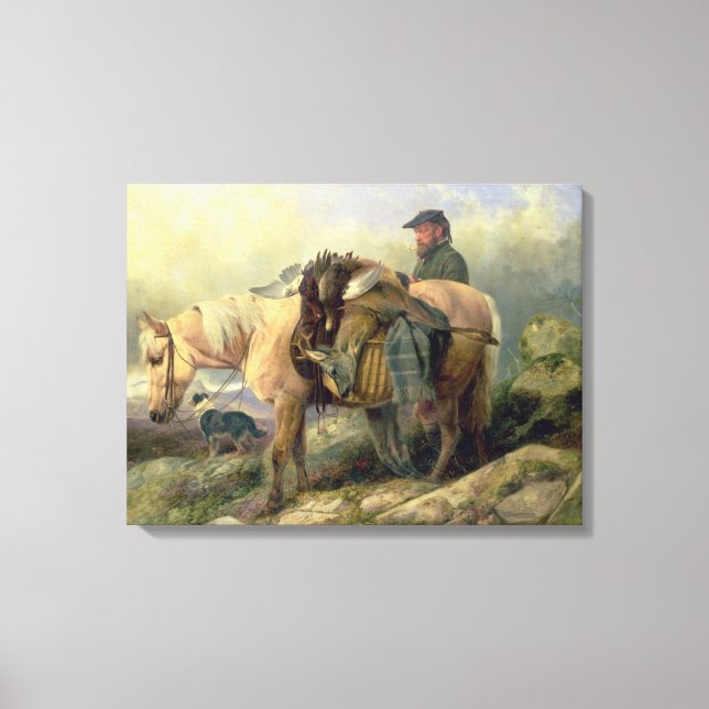 Rückkehr vom Hügel 1868 Leinwanddruck (Vorderseite)