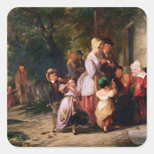 Rückkehr von der Messe Quadratischer Aufkleber
