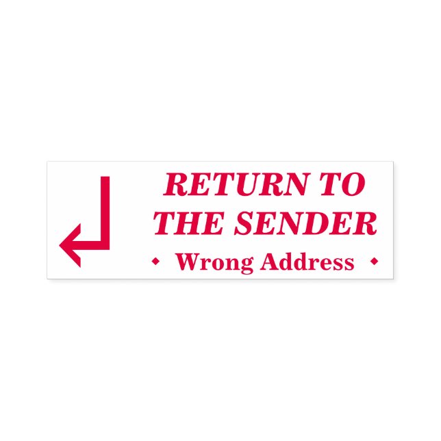 "RÜCKKEHR ZUM SENDER" Briefmarke Permastempel (Design)