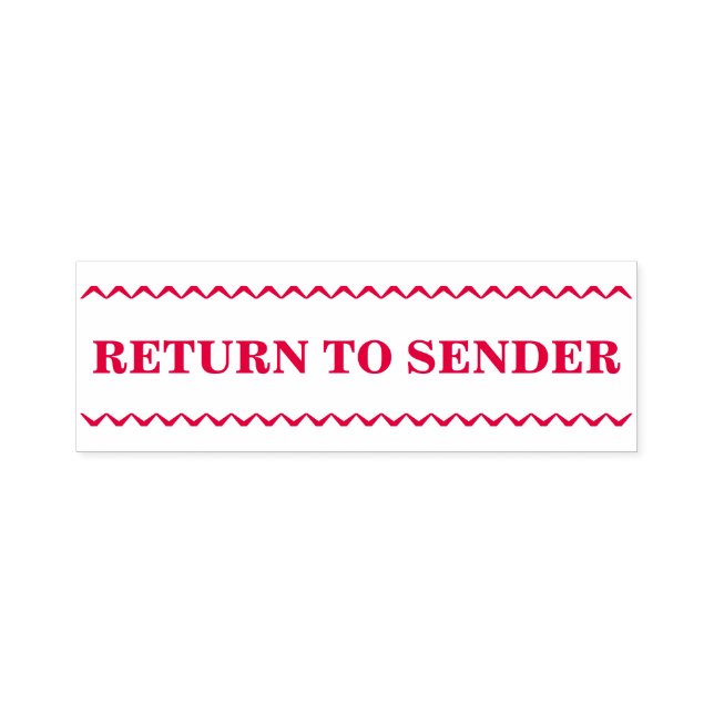 "RÜCKKEHR ZUM SENDER" Briefmarke Permastempel (Design)