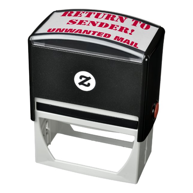 "RÜCKKEHR ZUM SENDER!", "UNGEWÜNSCHTE MAIL" Briefm Permastempel (Produkt)
