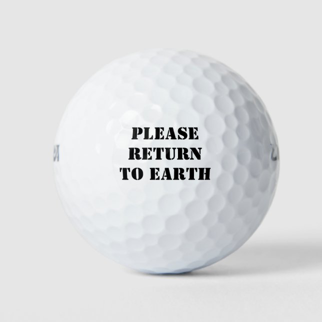 Rückkehr zur Erde Golfball (Vorderseite)